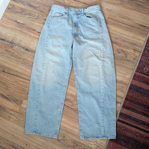 Mother full Pipe Flood High waist Barrel Leg